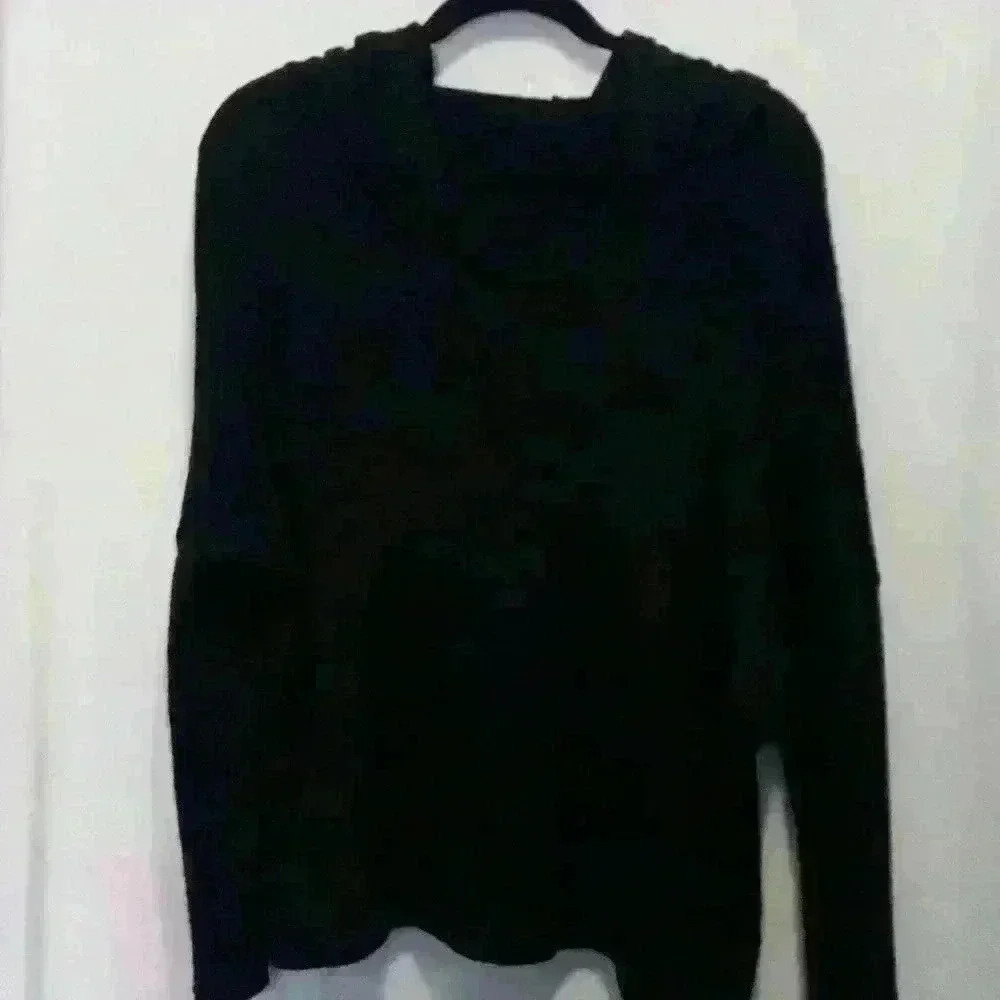 Black no name hoodie light knit M soft